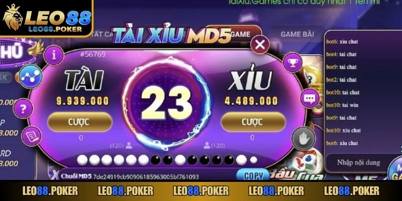 Tài Xỉu MD5 minh bạch khi đặt cược và kết quả
